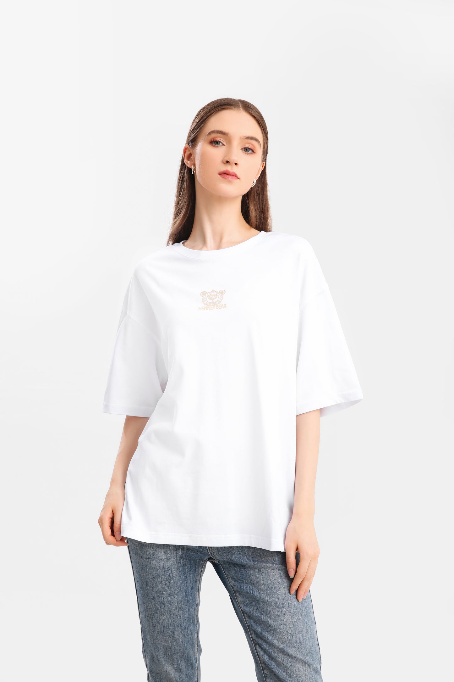 Remera Henney Bear-HA-066-Blanco