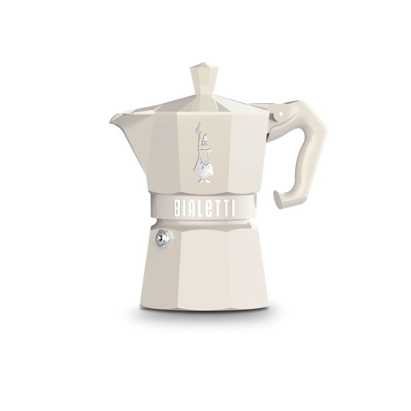 Cafetera Italiana Bialetti Moka Exclusive 3 Pocillos/Tazas Pastel
