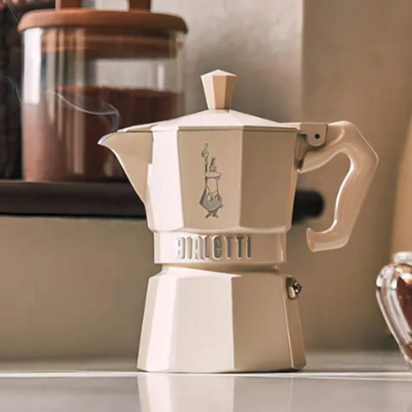 Cafetera Italiana Bialetti Moka Exclusive 3 Pocillos/Tazas Pastel