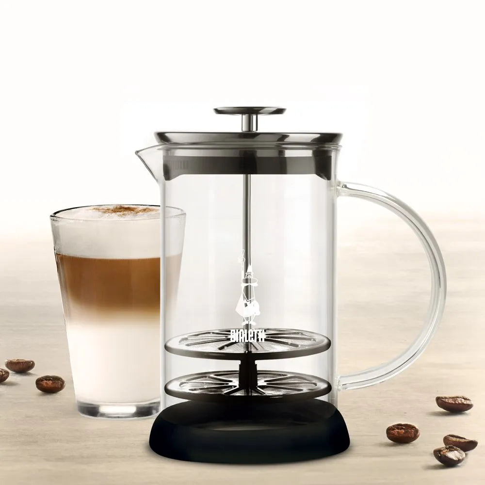 Espumador De Leche Manual Bialetti 1 Litro - Borosilicato