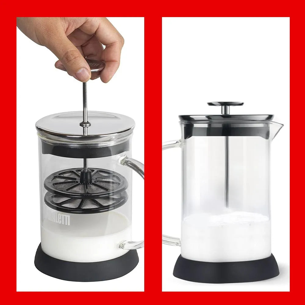 Espumador De Leche Manual Bialetti 1 Litro - Borosilicato