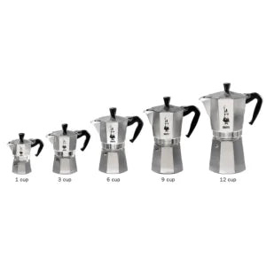 Cafetera Italiana Bialetti Moka Express 6 Pocillos/Tazas Manual